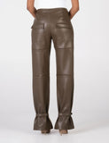 Forest Green Leather Pants