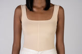 Nude Seamed Bodysuit